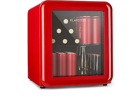 KLARSTEIN PopLife Mini-Kühlschrank (EEK F, Rot)