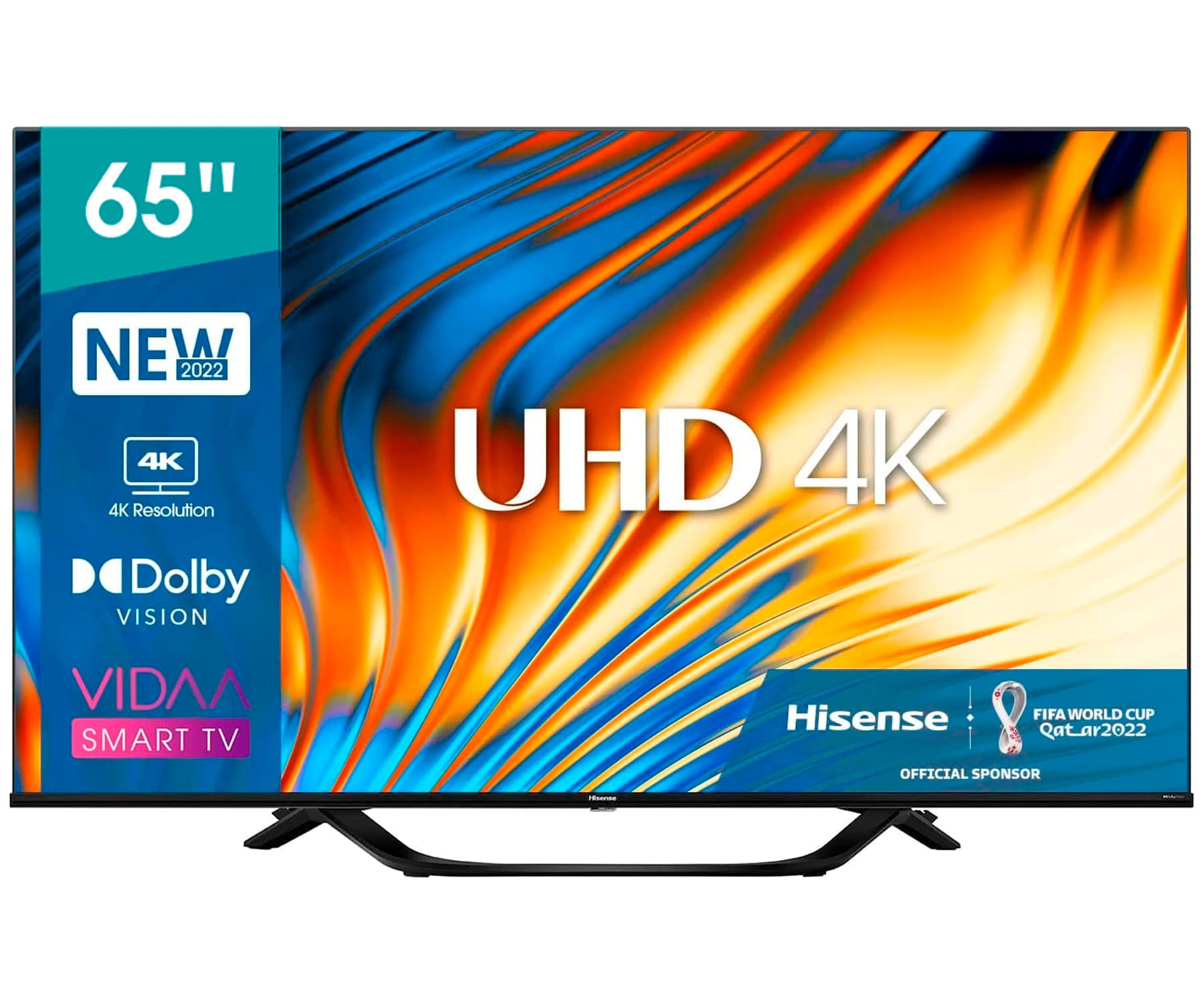 TV LED 65" - 65A63H HISENSE, HDR 4K, Negro