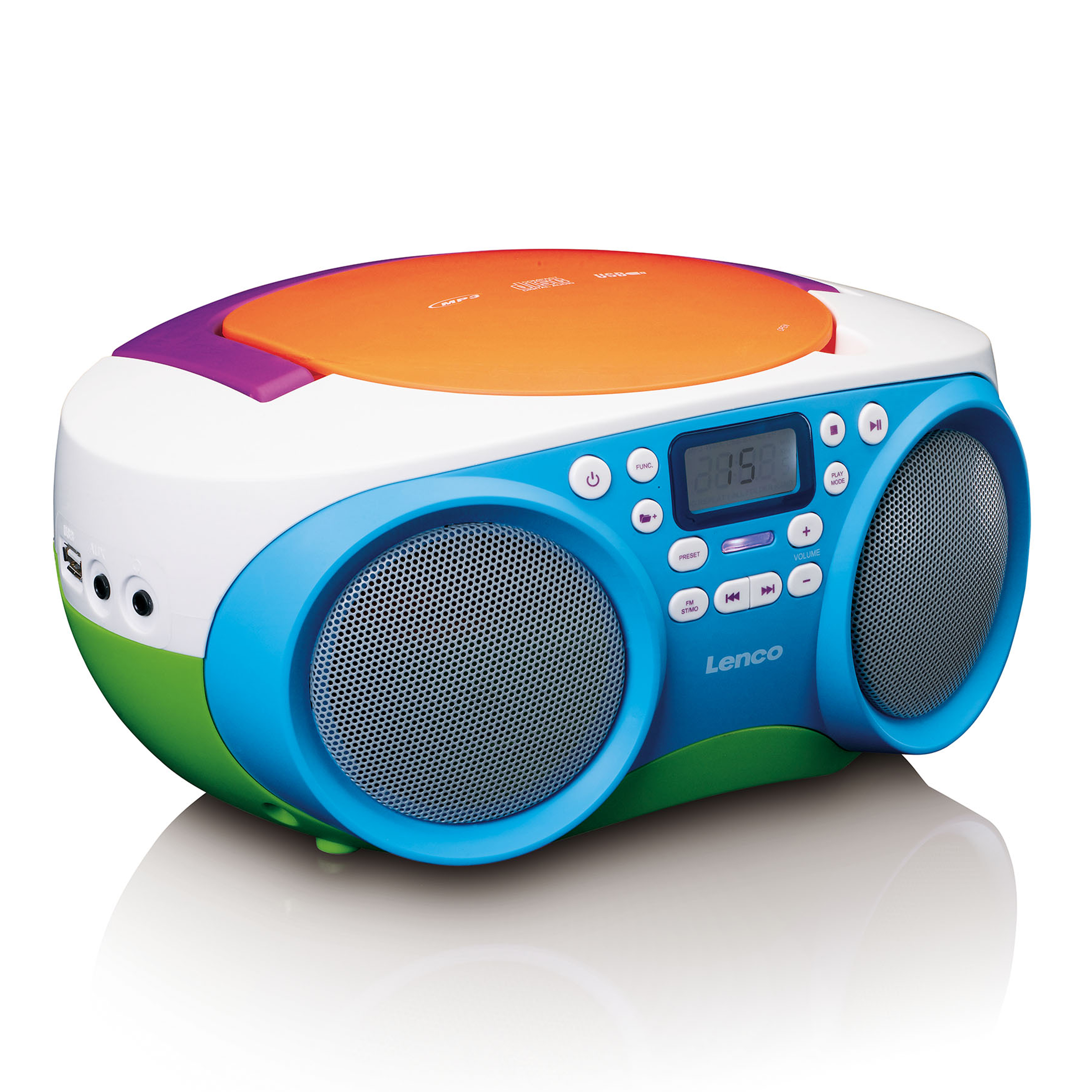 LENCO SCD-41 CD-Player Boombox, Mehrfarbig