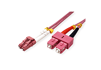 VALUE LWL-Kabel 50/125µm OM4, LC/SC, LWL-Patchkabel OM4, 10 m