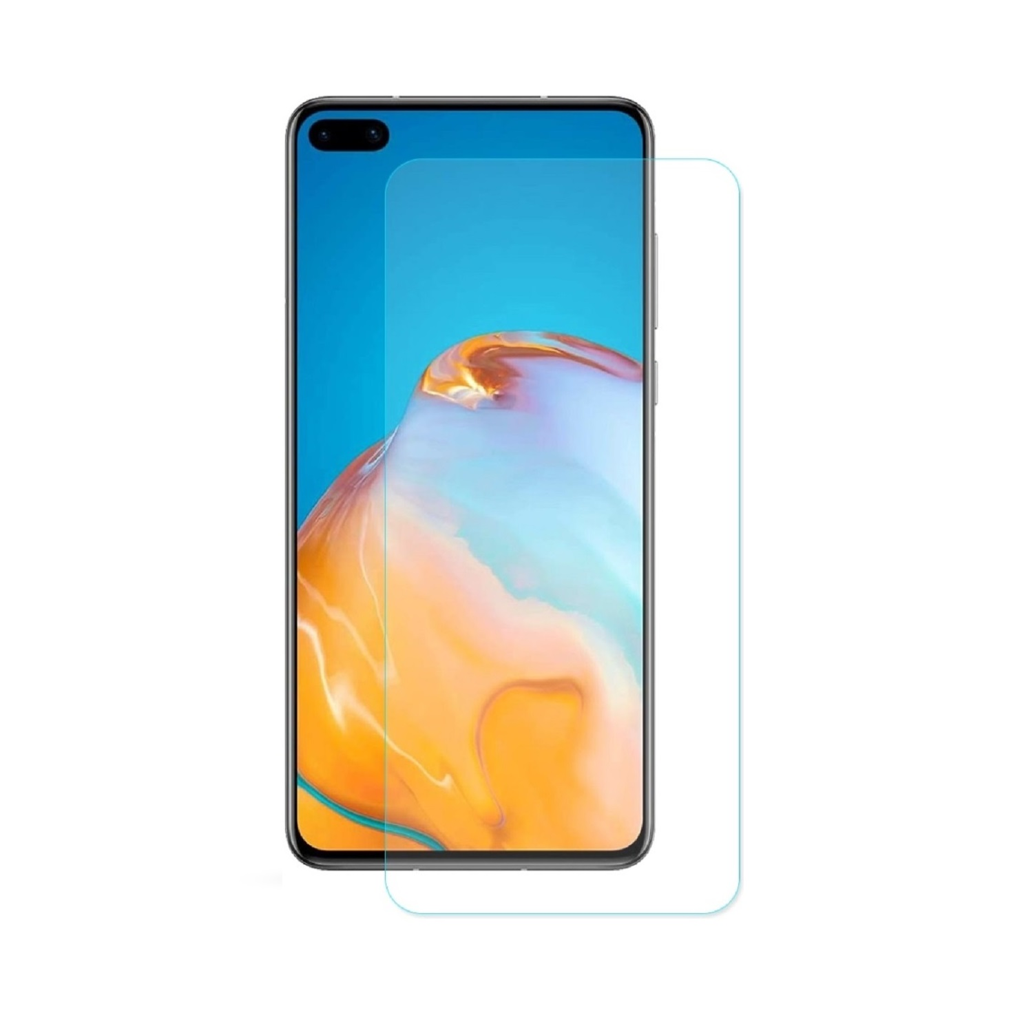 PROTECTORKING 2x 9H Huawei KLAR Schutzglas Hartglas HD Displayschutzfolie(für P40)