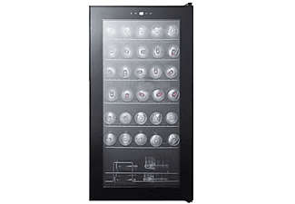 CAVIN Northern Collection 82 Black Getränkekühlschrank, Schwarz