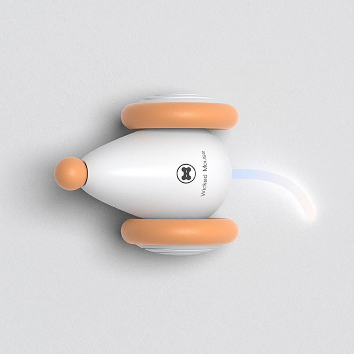 Orange/Weiß INF Haustier-Spielzeug Katze USB-Aufladung Interaktives Maus für Spielzeug