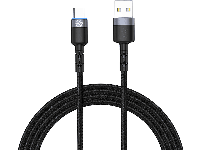 TELLUR USB zu Typ-C, LED, Nylon geflochten Datenkabel | USB Kabel