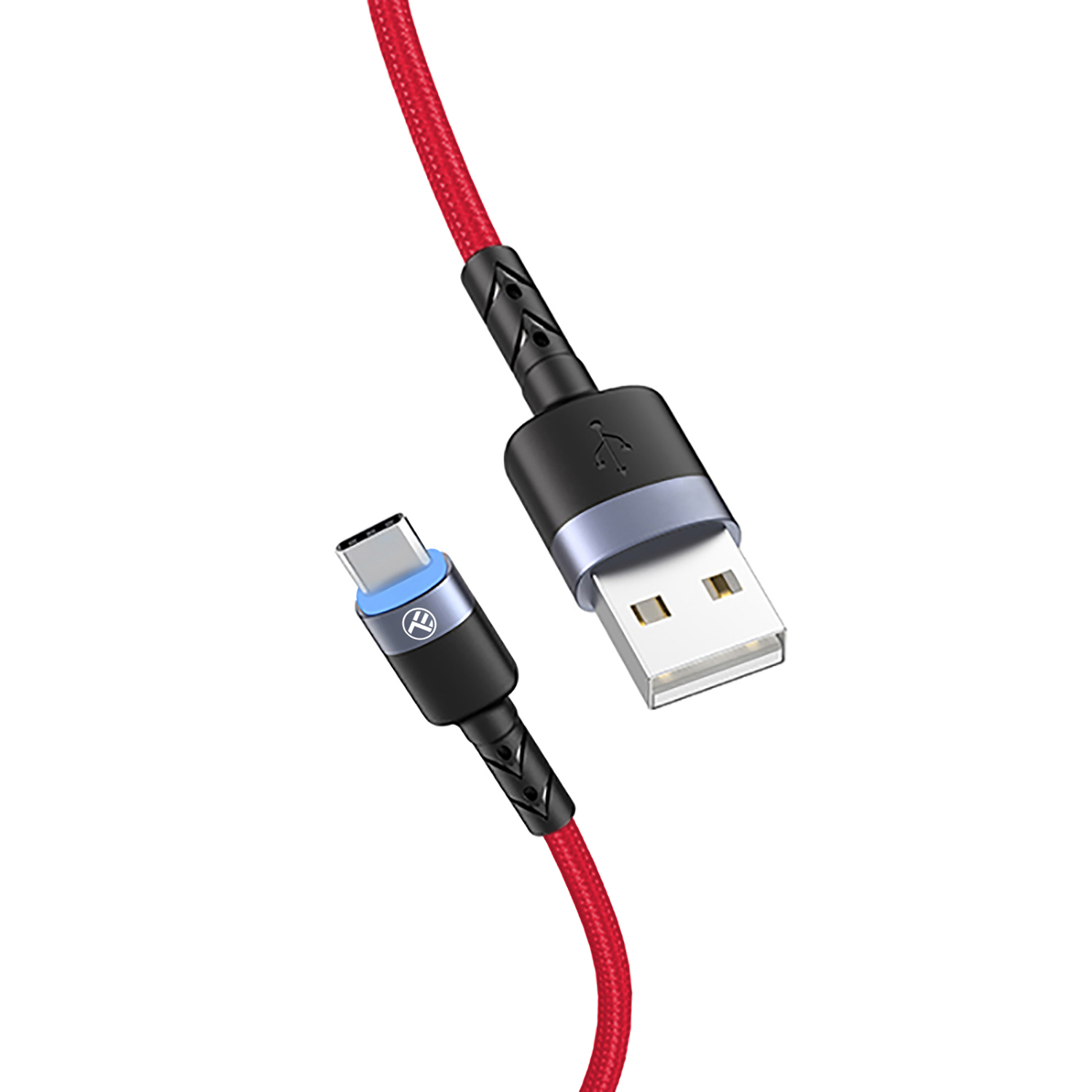 TELLUR USB zu Datenkabel 3A Typ-C mit LED-Licht