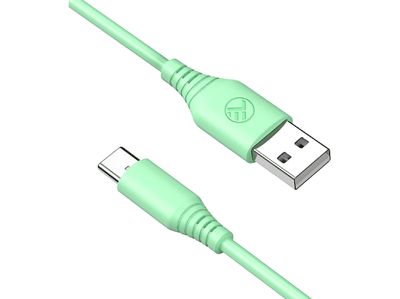 TELLUR USB 3A Typ-C, zu Datenkabel Silikon aus