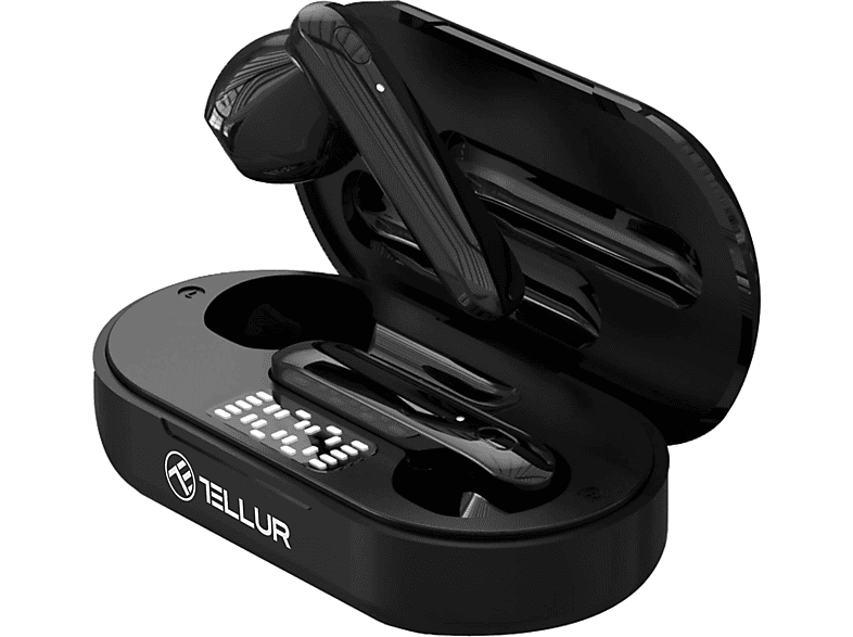 In-ear Kopfhörer Schwarz Bluetooth Flip, TELLUR