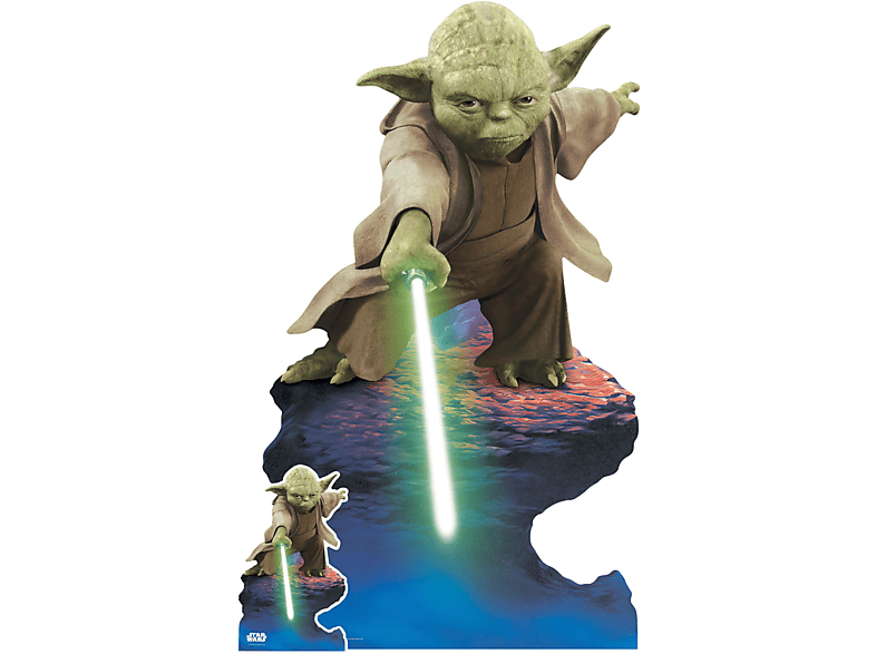 Yoda - Lightsaber Pappaufsteller Star Wars