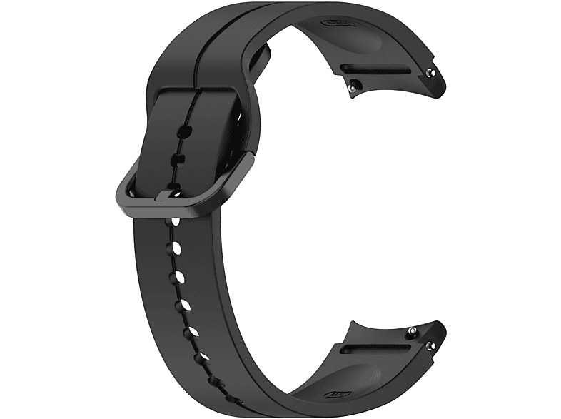 INF Uhrenarmband Silikon, Ersatzarmband, Samsung, Watch 5/5 Pro/4/4 Classic/3, schwarz