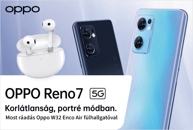 Vásárolj most Oppo Reno7 5G készüléket ráadás fülhallgatóval