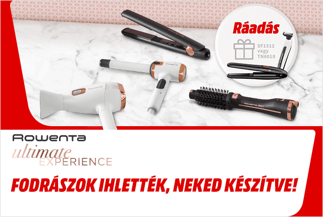 Rowenta Ultimate Experience termékek vásárlása esetén most ajándék hajvasaló, vagy borotva!
