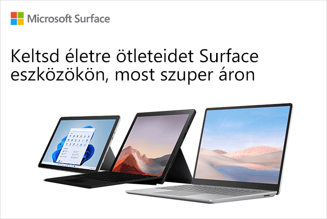 Microsoft surface eszközök szuper áron