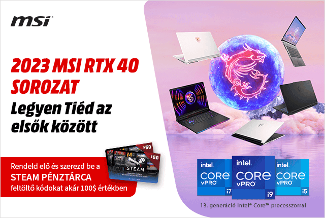 2023 MSI RTX 40 sorozat előrendelés