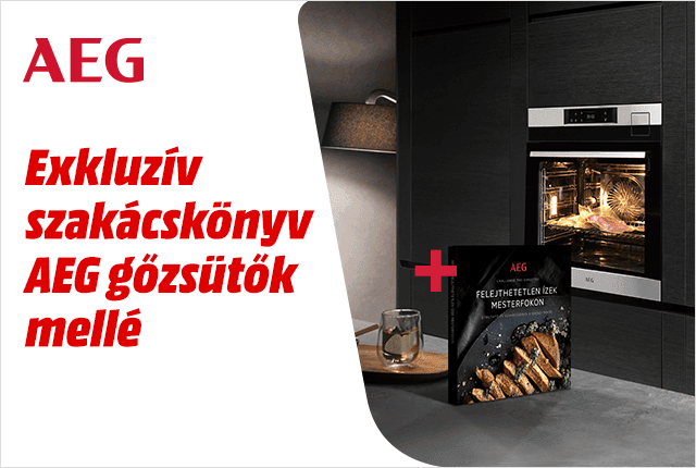 AEG gőzsütők exkluzív szakácskönyvvel