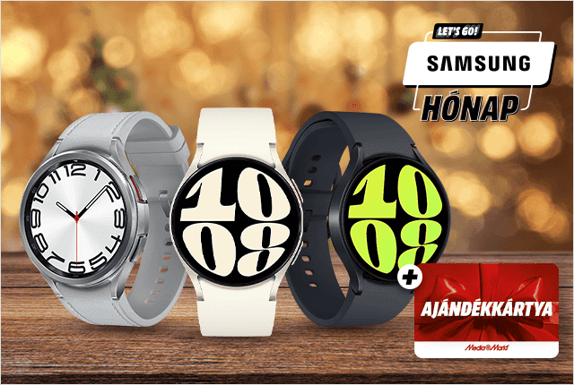 Samsung Watch6 okosórák ráadás ajándékkártyával