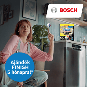 Bosch mosogatógépek ráadás Finish mosogatókapszula csomaggal