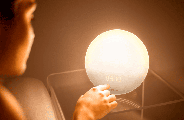 Använd Wake-up light som väckarklocka