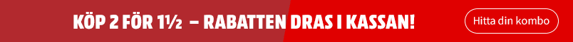 Köp 2 - få den billigaste för halva priset! Rabatten dras i kassan.