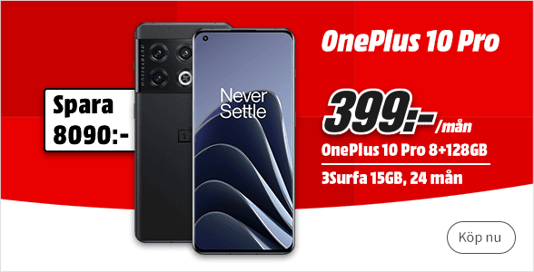 Oneplus 10 pro - spara 8090kr