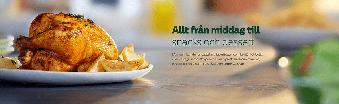 Allt från middag till snacks och dessert