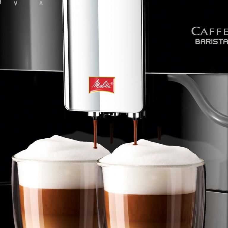 Melitta F 730-101 Caffeo Barista T Kaffeevollautomat mit höhenverstellbarem Kaffeeauslauf