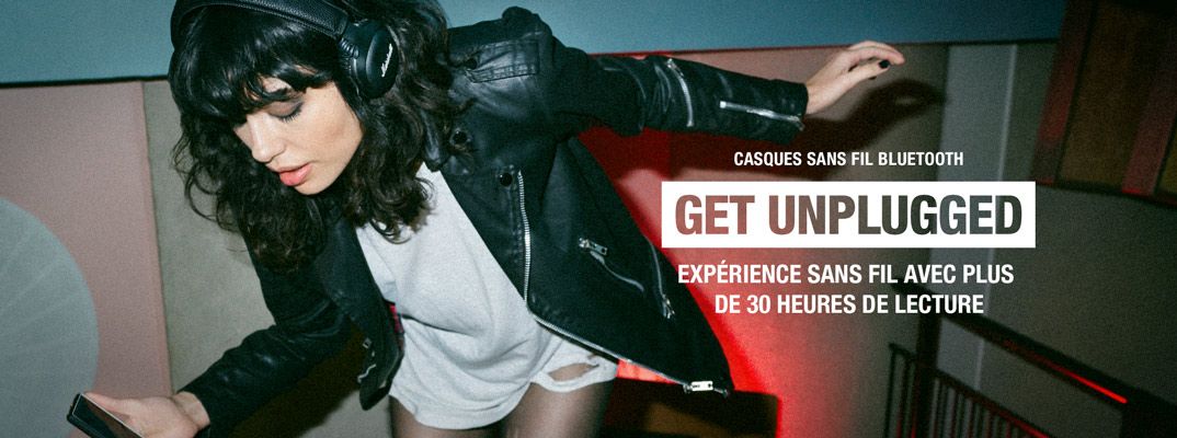 Get Unplugged - Écouteurs On-Ear sans fil