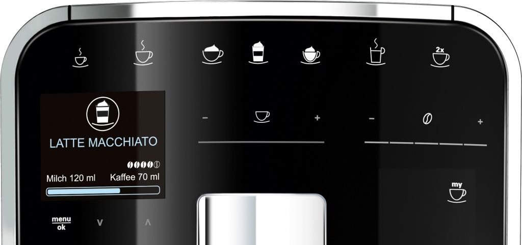 Der Melitta F 730-101 Caffeo Barista T Kaffeevollautomat mit Bohnenauswahl