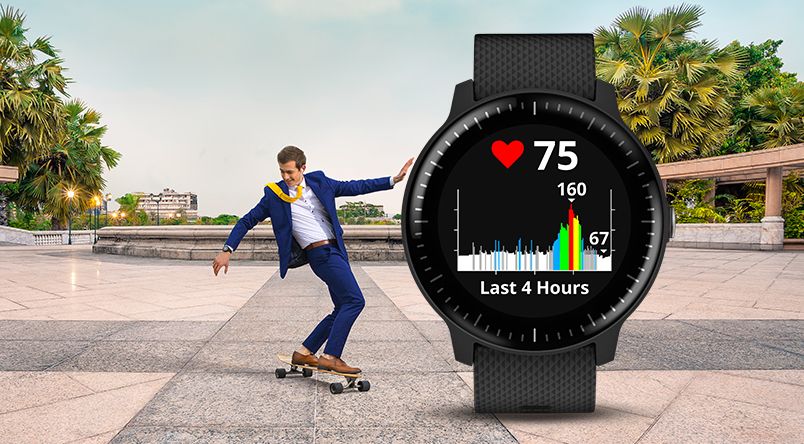 vivoactive 3 music display