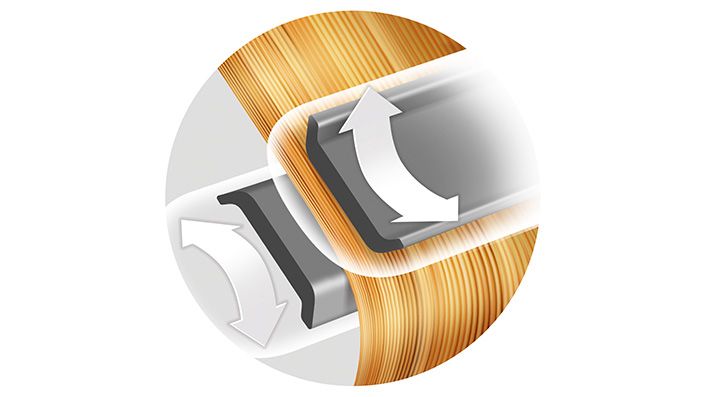 Piastra per capelli Philips: piastre flessibili in ceramica