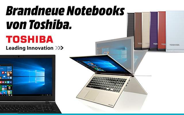 Bang om te sterven kust zoet Brandneue Notebooks von Toshiba - bei Media Markt.