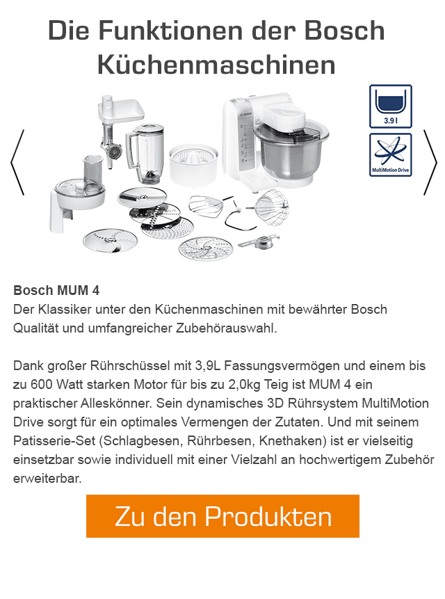 Manuscript Discriminatie adverteren MUM-Küchenmaschinen von Bosch | SATURN.