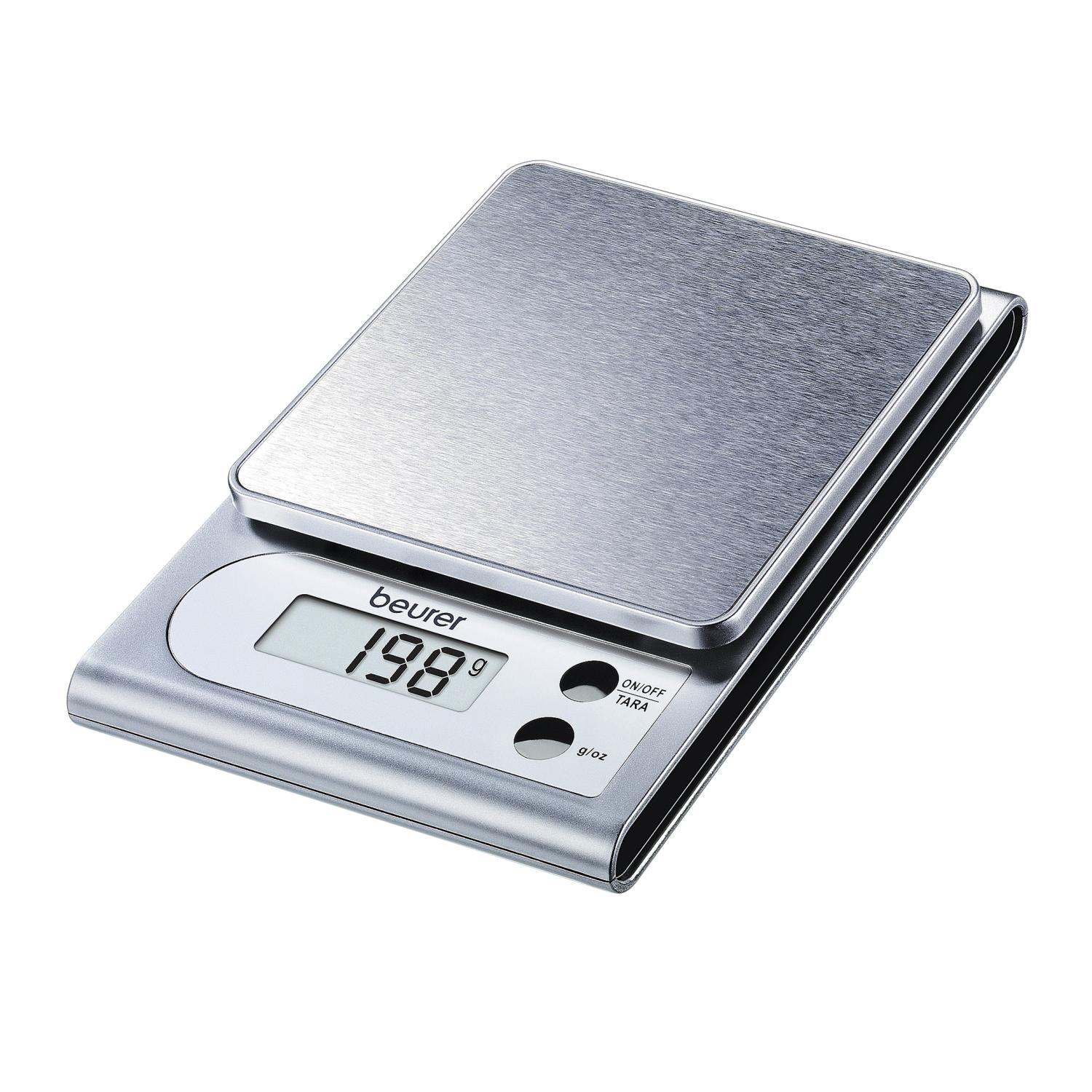 De Cocina Beurer ks22 balanza compacta 22 acero inoxidable peso 3kg escala 1g display digital 704.10