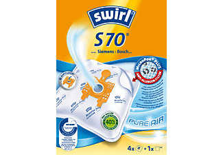 SWIRL swirl S70 AirSpace MicroPor Plus - Sacco aspirapolvere - 4 sacchi +1 filtro - Bianco - Sacchetto di polvere