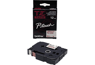 BROTHER TZe-232 - Etiketten (Rot)
