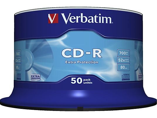 VERBATIM Extra Protection CD-R, 50 Pack Spindle - CD-R