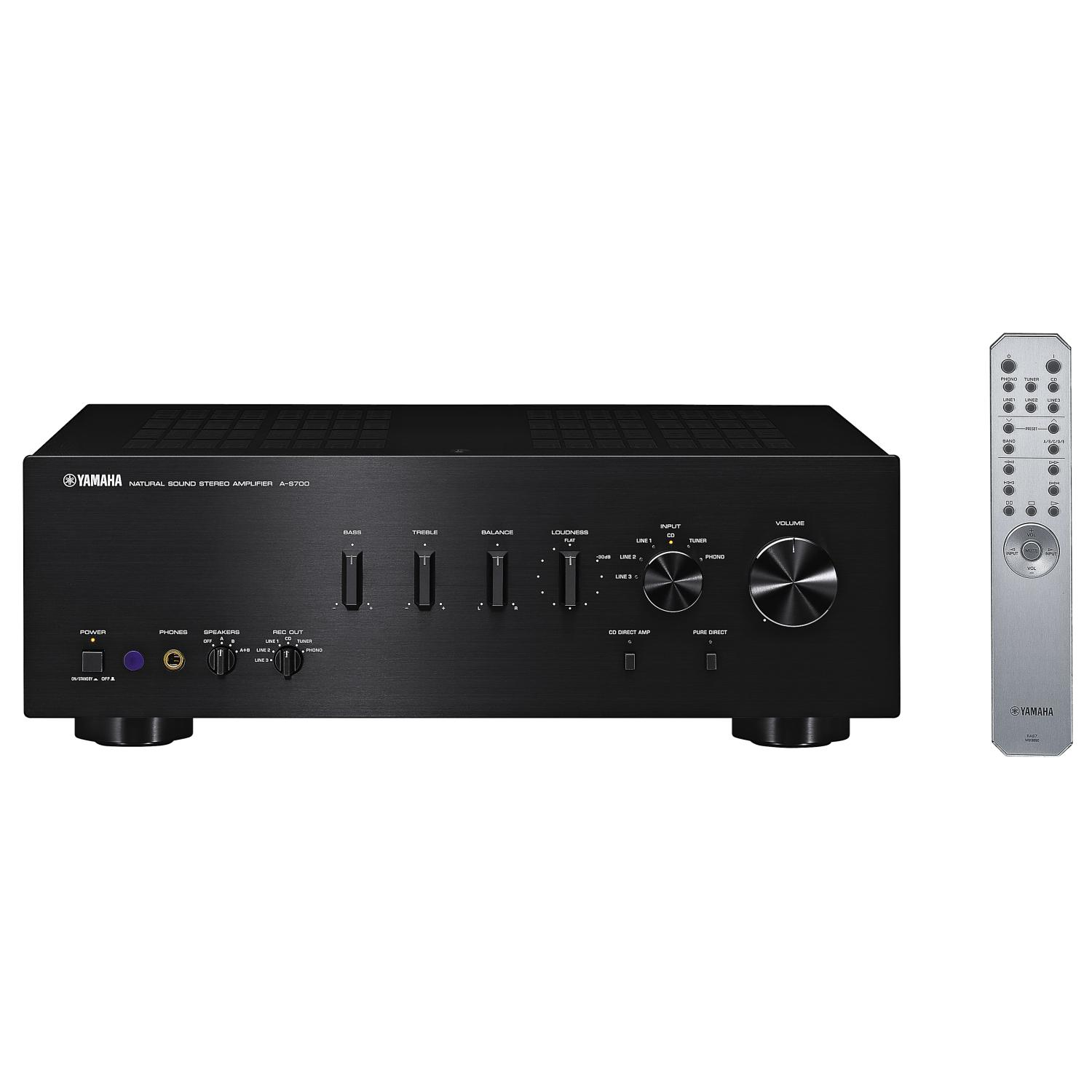 YAMAHA A-S700 schwarz Stereo Vollverstärker (2Kanälepro Kanal, Schwarz)