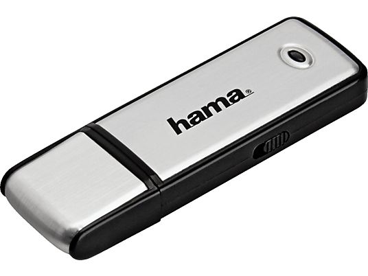HAMA ROTATE - USB-Stick  (16 GB, Schwarz/Silber)