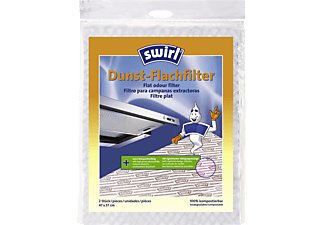 SWIRL 114733 DUNSTFLACHFILTER SWIRL - Flachfilter (Weiss)