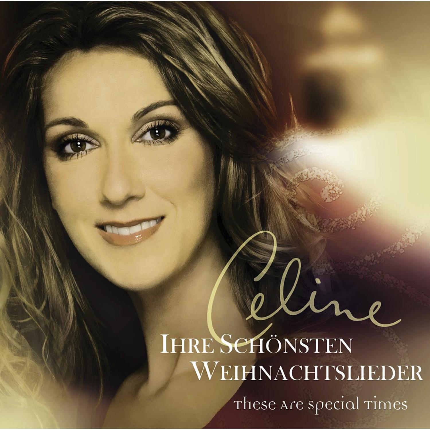 Albumcover mit Porträt von Céline Dion, Titel auf Deutsch: Ihre Schönsten Weihnachtslieder.