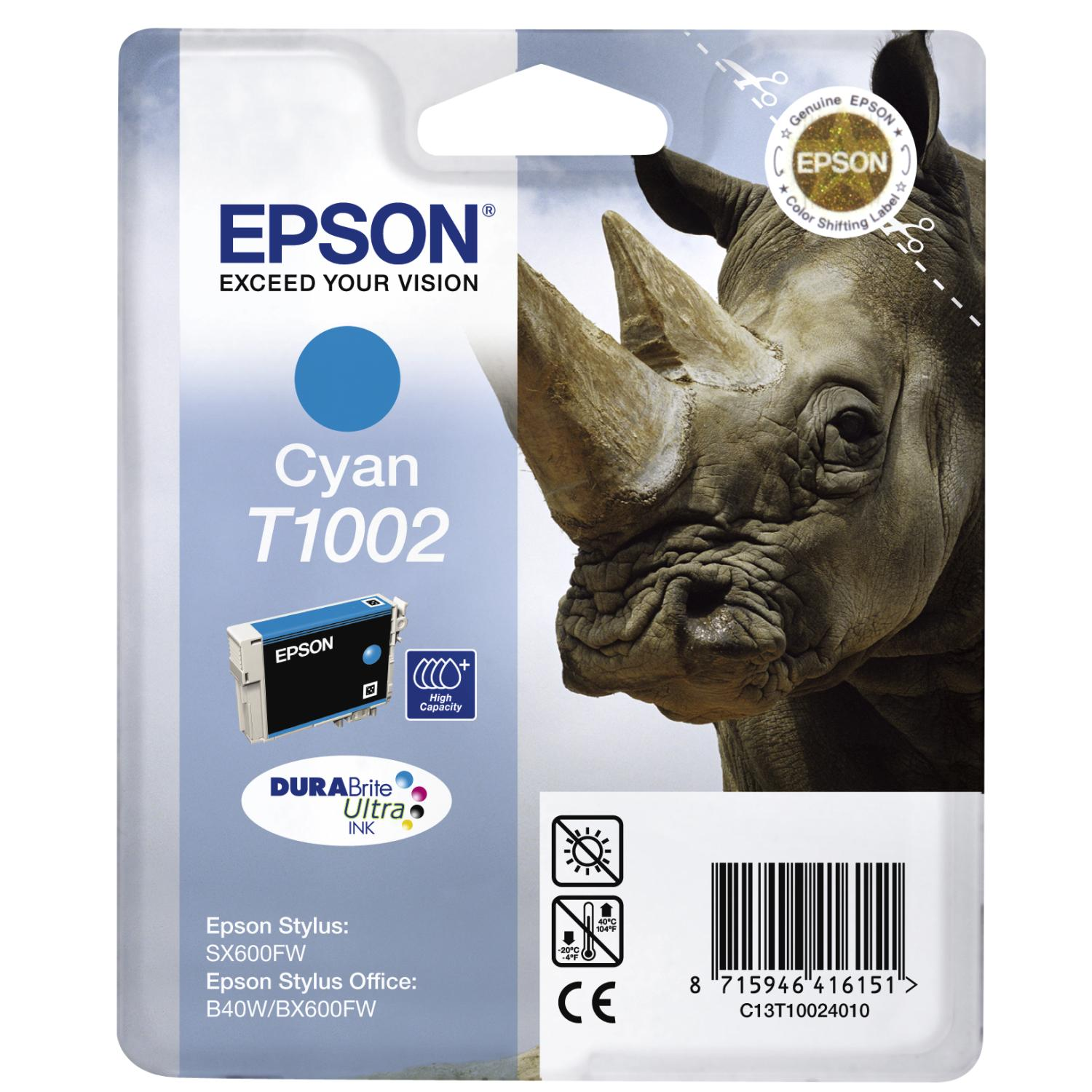 EPSON Original Tintenpatrone Cyan (C13T10024010)