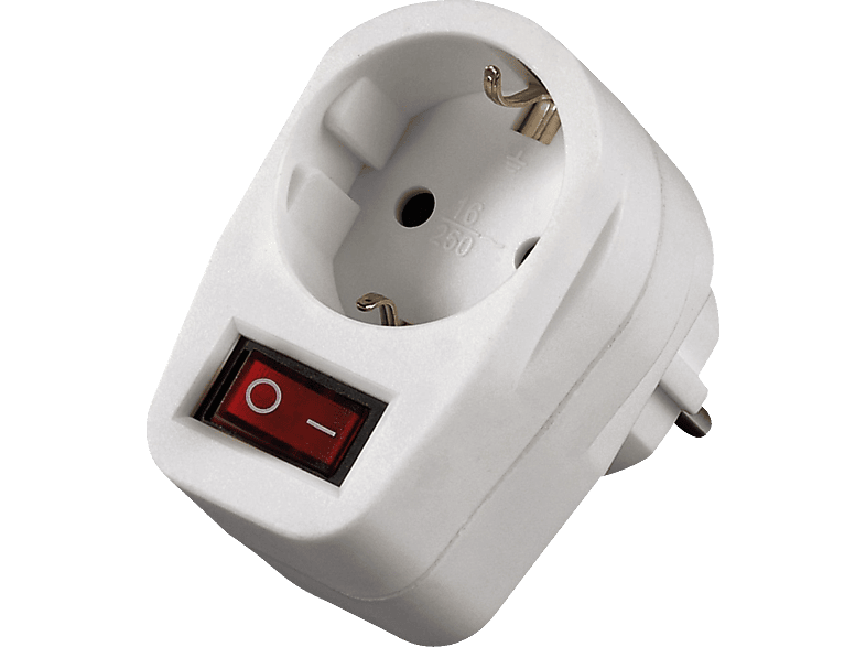 HAMA 47726 Steckdosenadapter, schaltbar online kaufen MediaMarkt