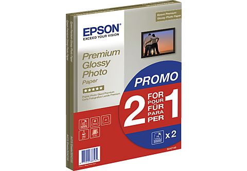 Epson Premium Glossy Photo Paper - 2 for 1), DIN A4, 255g/m², 30 Sheets