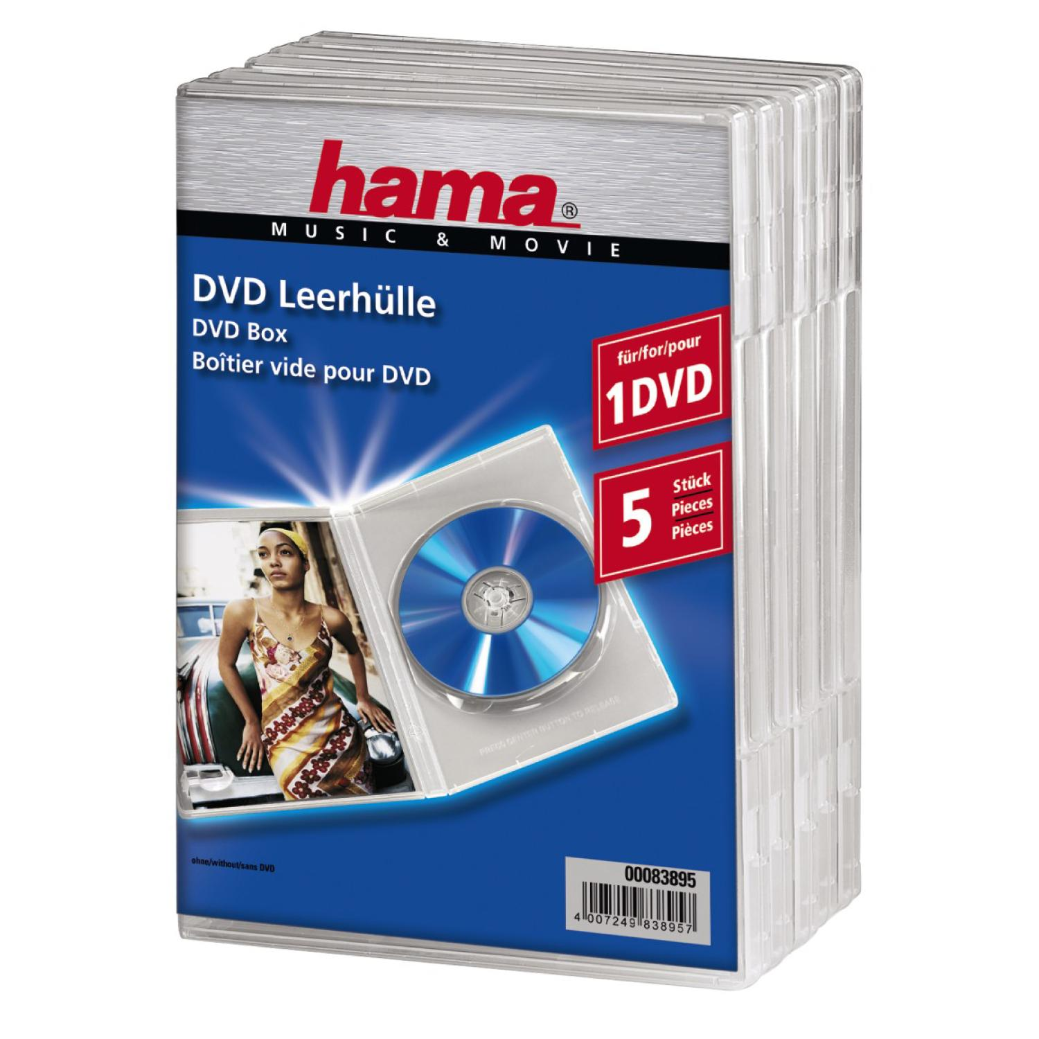 DVD-Leerhülle 083895 HAMA Transparent