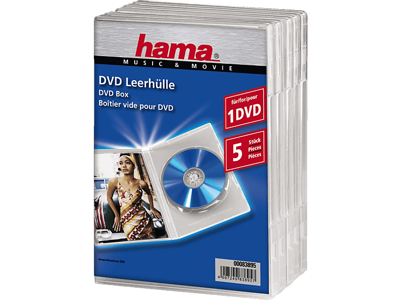 HAMA 083895 DVD-Leerhülle Transparent