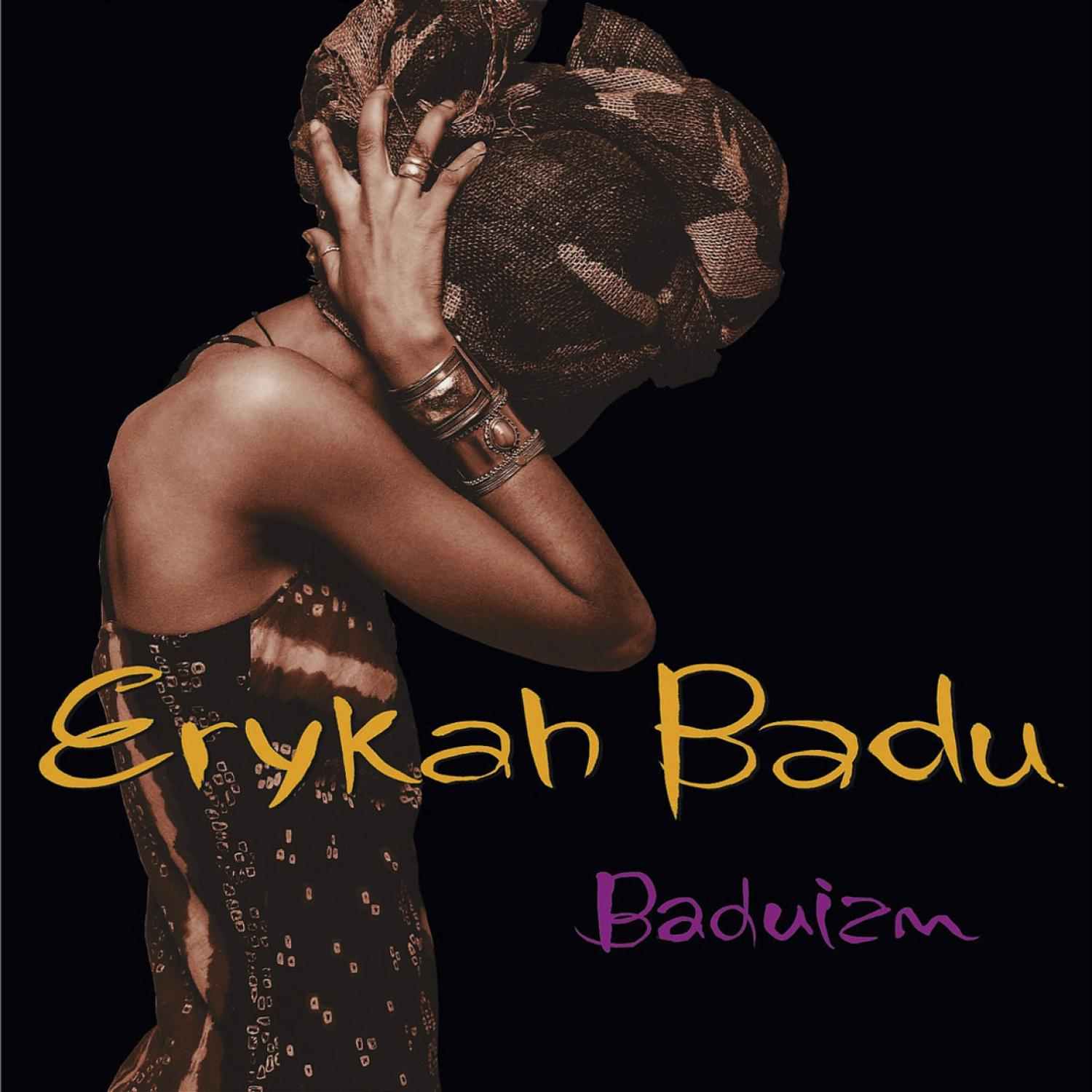 Albumcover von Erykah Badu, mit ihrem Namen in Gold und dem Albumtitel in Lila.
