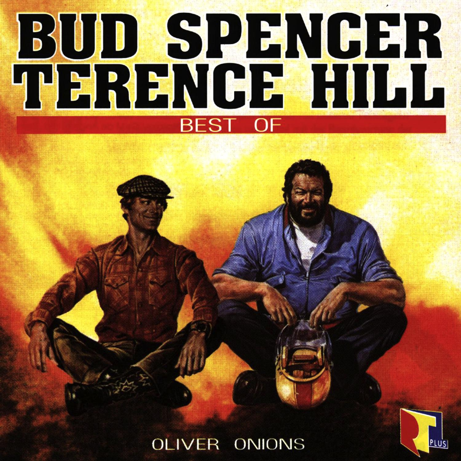 DVD-Cover: Best of Bud Spencer und Terence Hill. Zwei Männer sitzen auf gelbem Hintergrund.