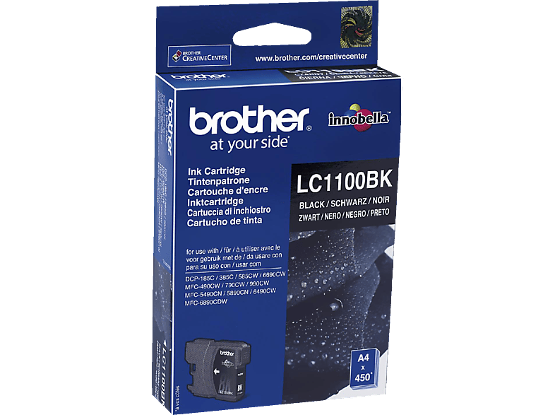 Brother Lc1100bk Blister Zwart
