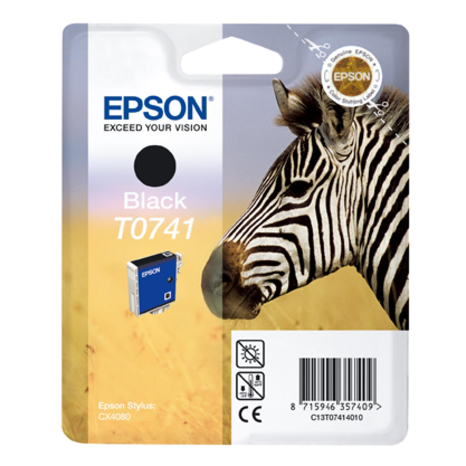 EPSON Original Tintenpatrone Schwarz (C13T074140)