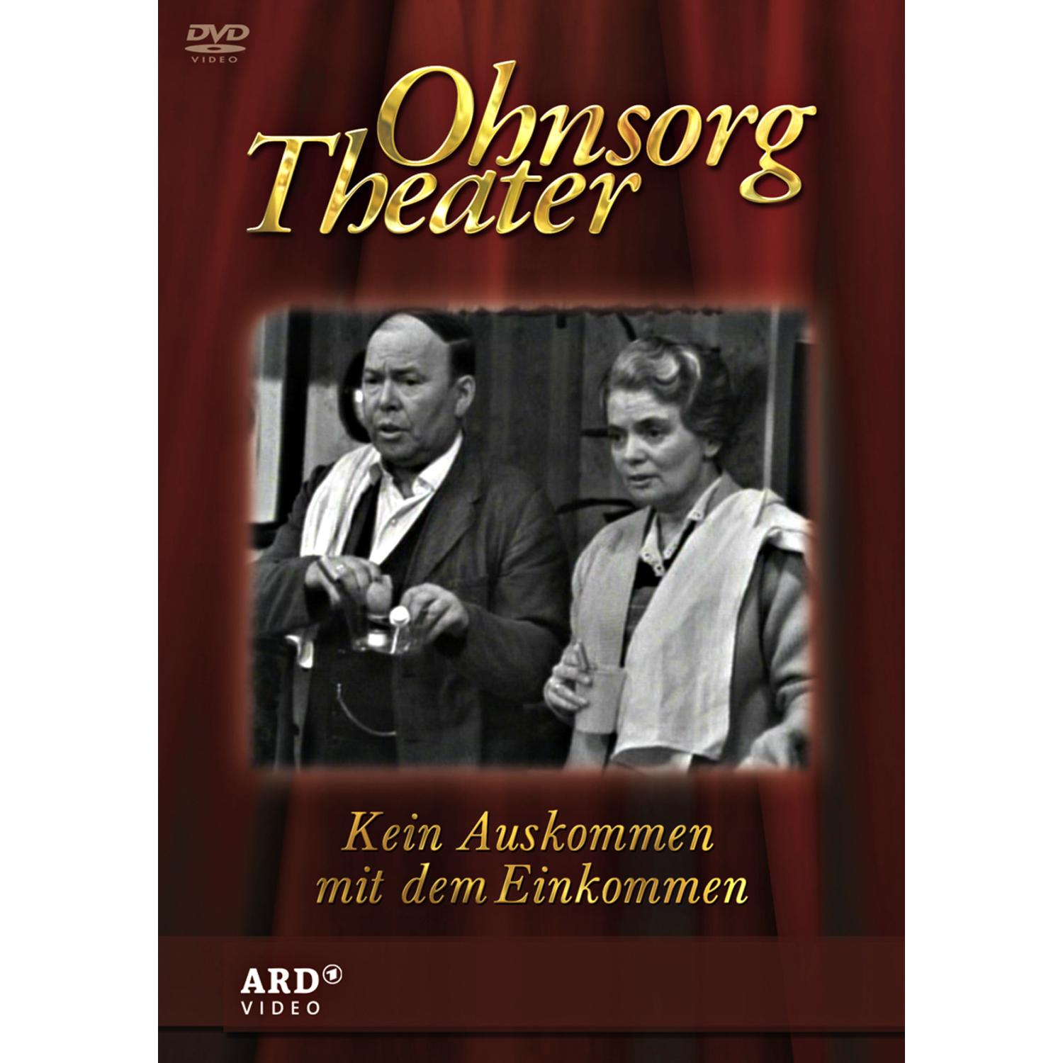 DVD-Cover vom Ohnsorg Theater, zwei Personen auf der Bühne, unscharfer Hintergrund.