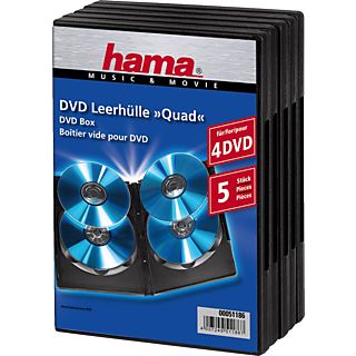 HAMA DVD box voor 4 DVD's - 5 stuks (51186)
